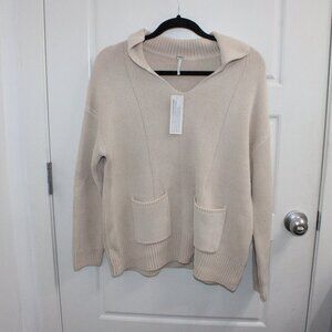 Young, Fabulous & Broke YFB Kendelle Sweater Sea Salt Size Small New